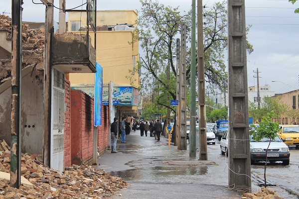 سیلاب خیابان های قزوین را در نوردید
