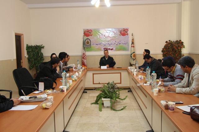 اولین نشست خبری فرمانده جدید نیروی انتظامی شهرستان قدس