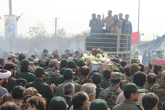 تشییع و خاکسپاری شهید گمنام دفاع مقدس در لشگر 23 خاتم الانبیاء