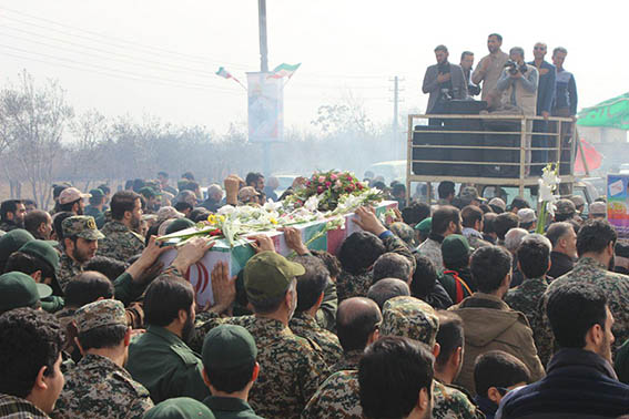 تشییع و خاکسپاری شهید گمنام دفاع مقدس در لشگر 23 خاتم الانبیاء