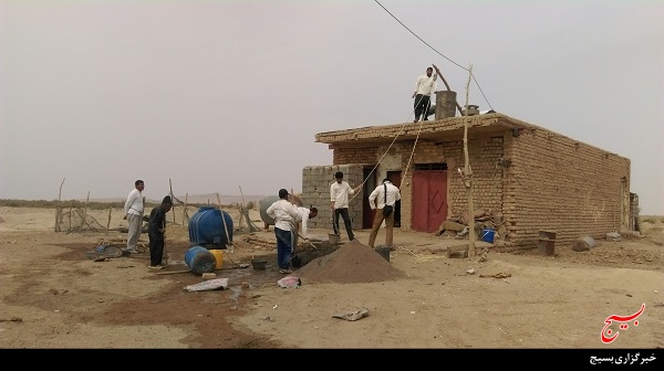 بازسازی منازل خانواده‌های بی‌بضاعت در روستای صدآباد قم