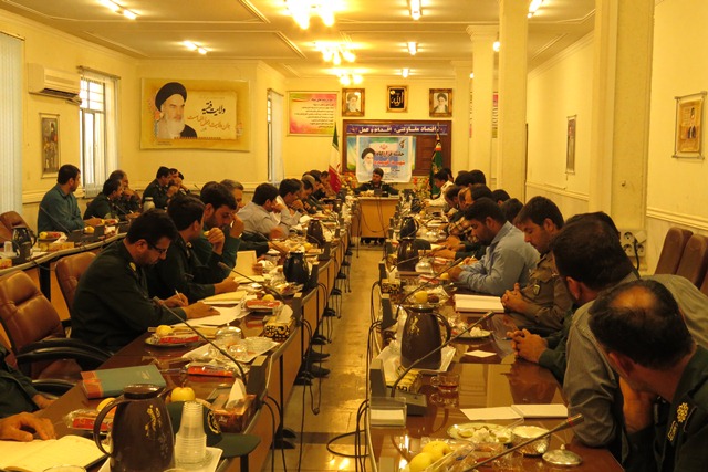 برگزاری آخرین جلسه نشست هماهنگی قرارگاه شهید فهمیده استان بوشهر