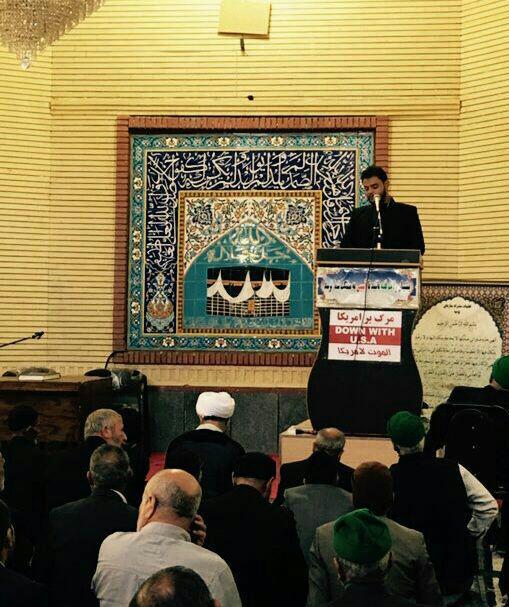 سخنرانی نمایندگان بسیج دانشجویی دانشگاه های شهرستان شاهرود در میعاد گاه نماز جمعه