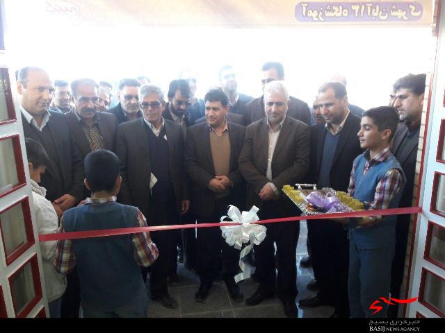 افتتاح مدرسه ابتدایی ۶ کلاسه دهستان شهرک خزل نهاوند