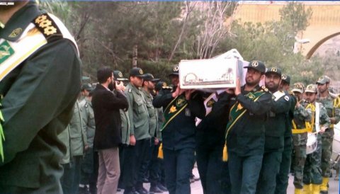 پیکر مطهر شهید گمنام در تیپ امیرالمومنین(ع) استان تشییع و تدفین شد