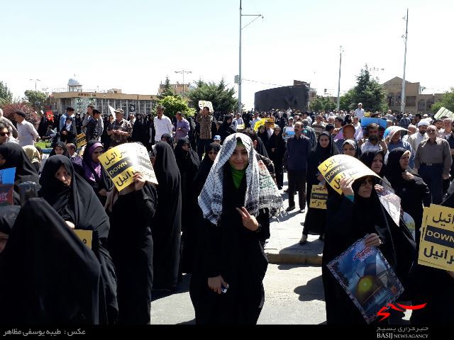 مراسم راه‍‍پیمایی روز قدس در همدان آغاز شد