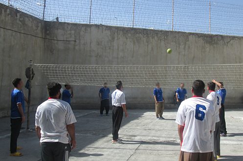 برگزاری مسابقات ورزشی مددجویان اردوگاه کاردرمانی و حرفه آموزی همدان