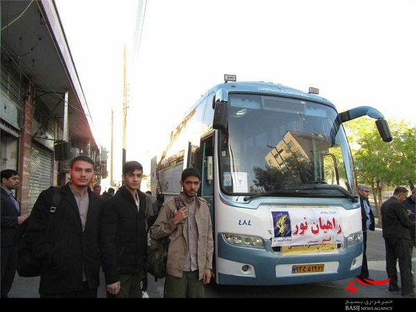 اعزام دو دستگاه اتوبوس زائر راهیان نور از حوزه شهید رجایی قم