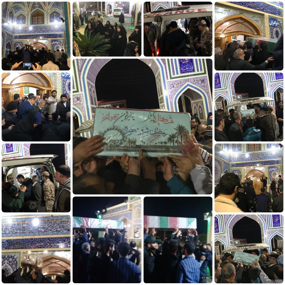 مراسم تشییع پیکر یک شهید گمنام در کیاشهر برگزار شد+تصاویر