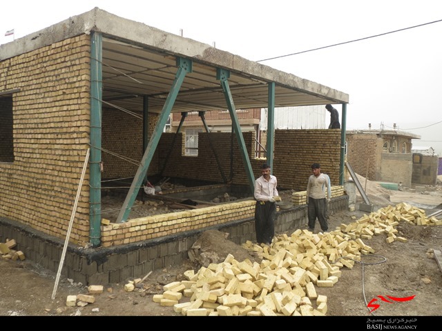 احداث 5 واحد مسکونی در شهر زلزله‌زده ازگله توسط جهادگرن بسیجی همدان