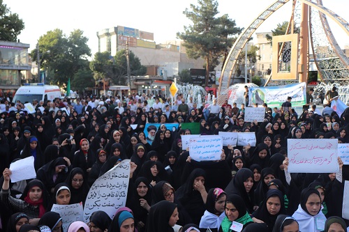 تجمع پرشکوه حجاب و عفاف در شهرستان ورامین