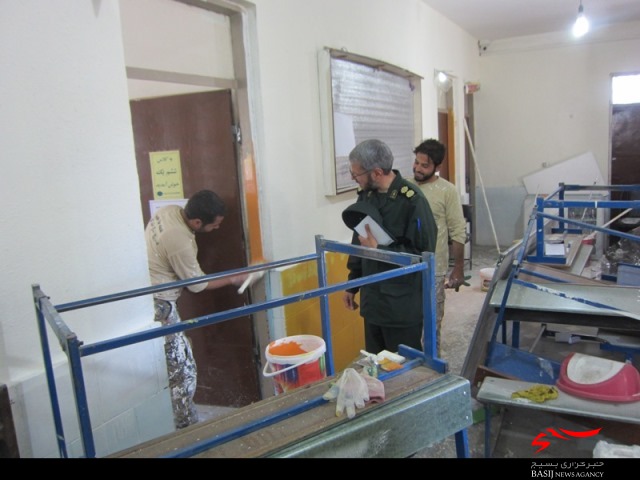 فعالیت گروه جهادی شهید «همدانی» در مدرسه خورشیدپور همدان