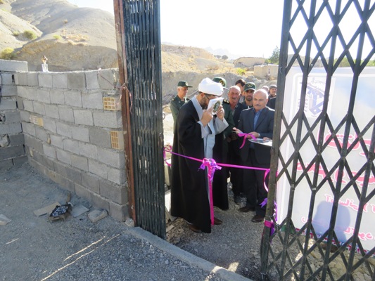 افتتاح پروژه آب رسانی روستای چغاکبود / بسیج شعار 