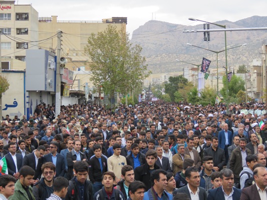 راهپیمایی یوم الله 13 آبان در شهر ایلام برگزار شد
