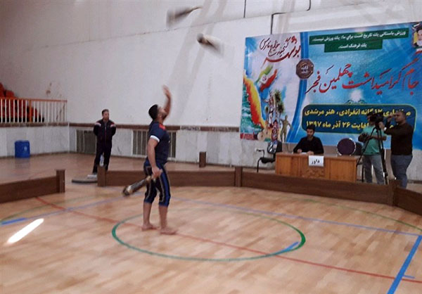 مسابقات میانداری زورخانه‌ای کشور در بوشهر آغاز شد