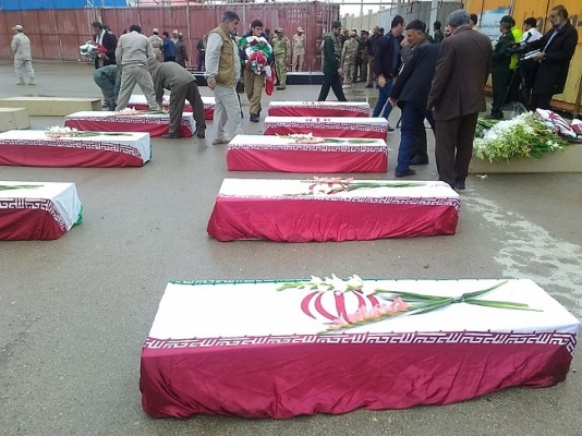 مراسم تشییع 46 شهید گمنام در مرز مهران برگزار شد