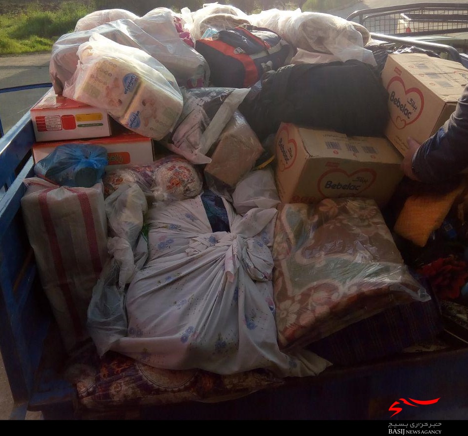 جمع آوری و ارسال مرحله سوم کمک های مردمی سپاه ناحیه سلمان شهرستان رشت به مناطق سیل زده شمال کشور + تصاویر