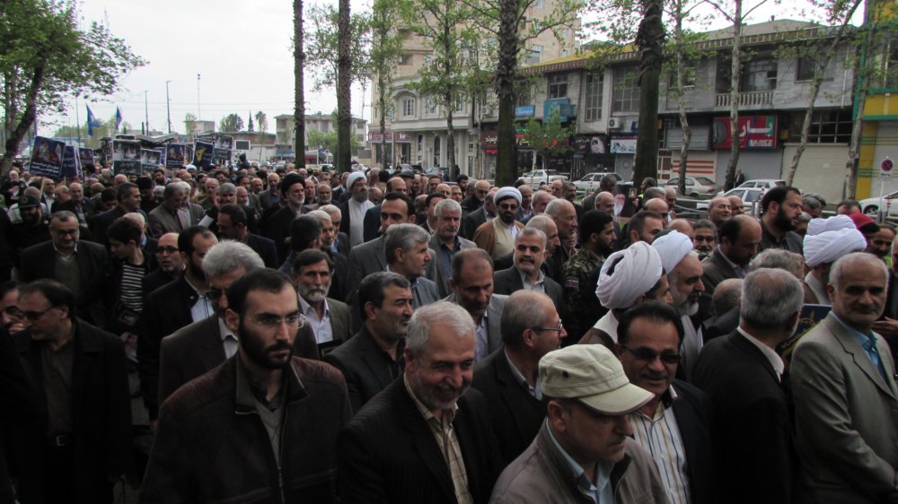 گزارش تصویری راهپیمایی مردم رشت جهت حمایت و همدلی با سپاه پاسداران انقلاب اسلامی و محکومیت اقدام خصمانه آمریکا