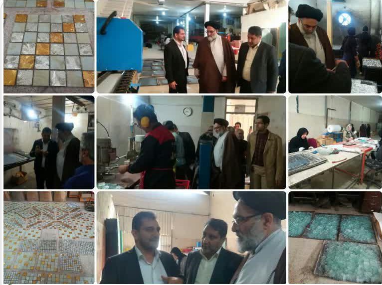 بازدید امام جمعه موقت شهرستان ورامین در هفته کاگراز کارگران