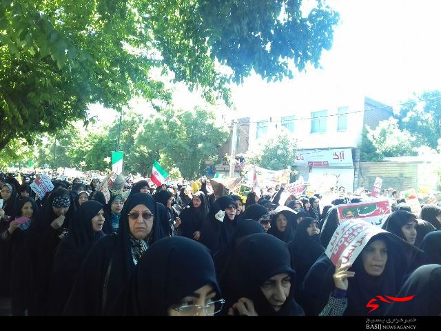 راهپیمایی دشمن‌شکن روز جهانی قدس در همدان برگزار شد