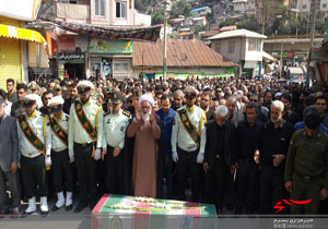 پیکر شهید صدرایی در سوادکوه تشییع شد + عکس