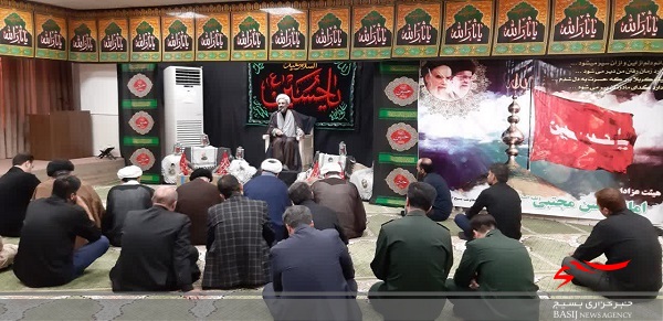 برپایی مراسم سوگواری سیدالشهدا (ع) در حسینیه ناحیه امام حسن مجتبی(ع)+ تصاویر