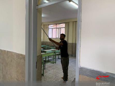 گروه جهادی ساجدین مدارس منطقه حصارک را مرمت و رنگ آمیزی کردند