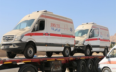 تحویل دو دستگاه آمبولانس پیشرفته به ناوگان اورژانس ۱۱۵ شاهرود