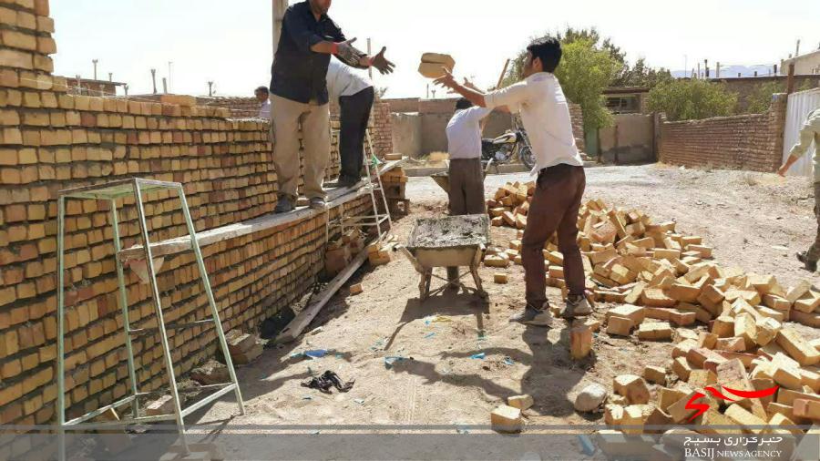 ساخت خانه محروم در روستای پلنگ اباد شهرستان اشتهارد