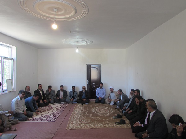 افتتاح منزل سیل زدگان در روستای البرز از توابع شهرستان شازند