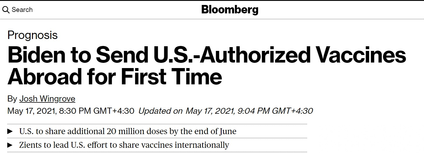 صادرات واکسن آمریکایی به سایر کشورها، تقریبا هیچ!/ آیا ایالات متحده واکسن در اختیار ایران قرار می‌داد؟