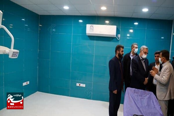 مرکز درمان بستر امام صادق (ع) شهر کاکی دشتی افتتاح شد