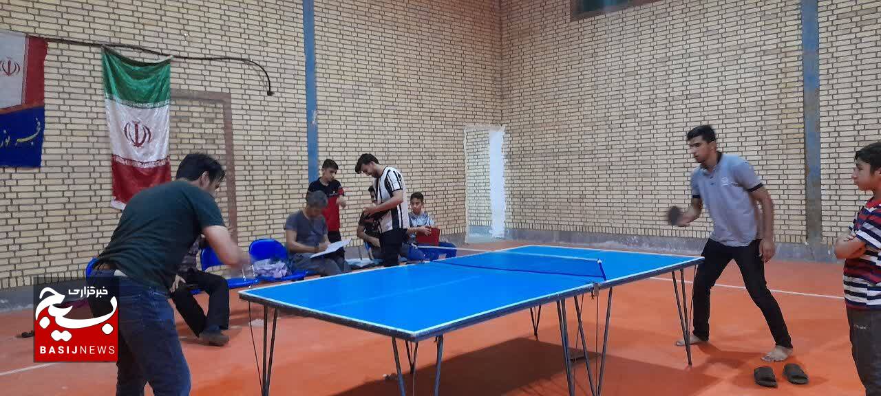 برگزاری مسابقات تنیس روز میز در ترکالکی گتوند و  تقدیر از برگزیدگان