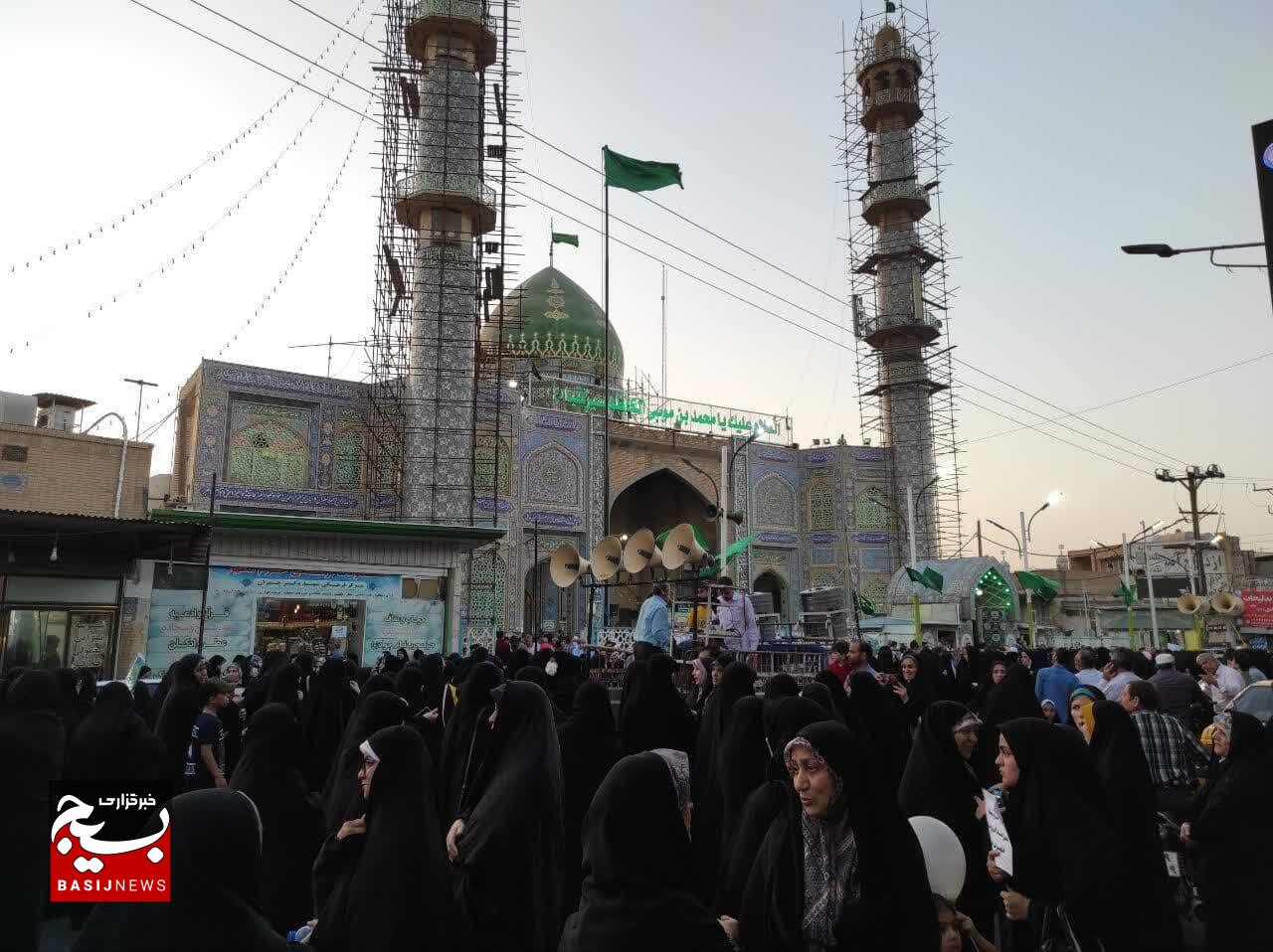 مردم دزفول در حمایت از حجاب و عفاف راهپیمایی کردند