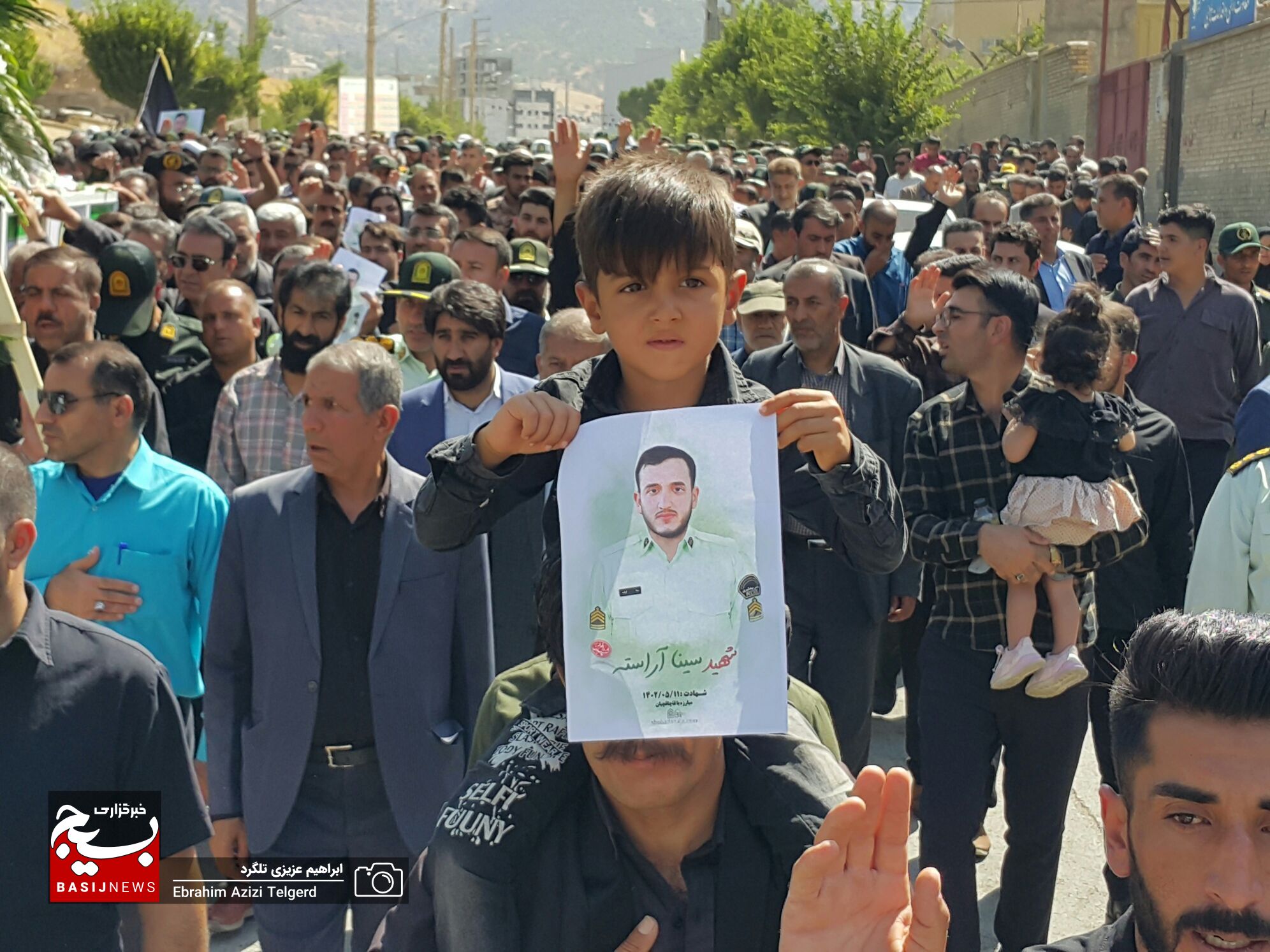 تشییع و خاکسپاری باشکوه شهید مدافع امنیت در یاسوج
