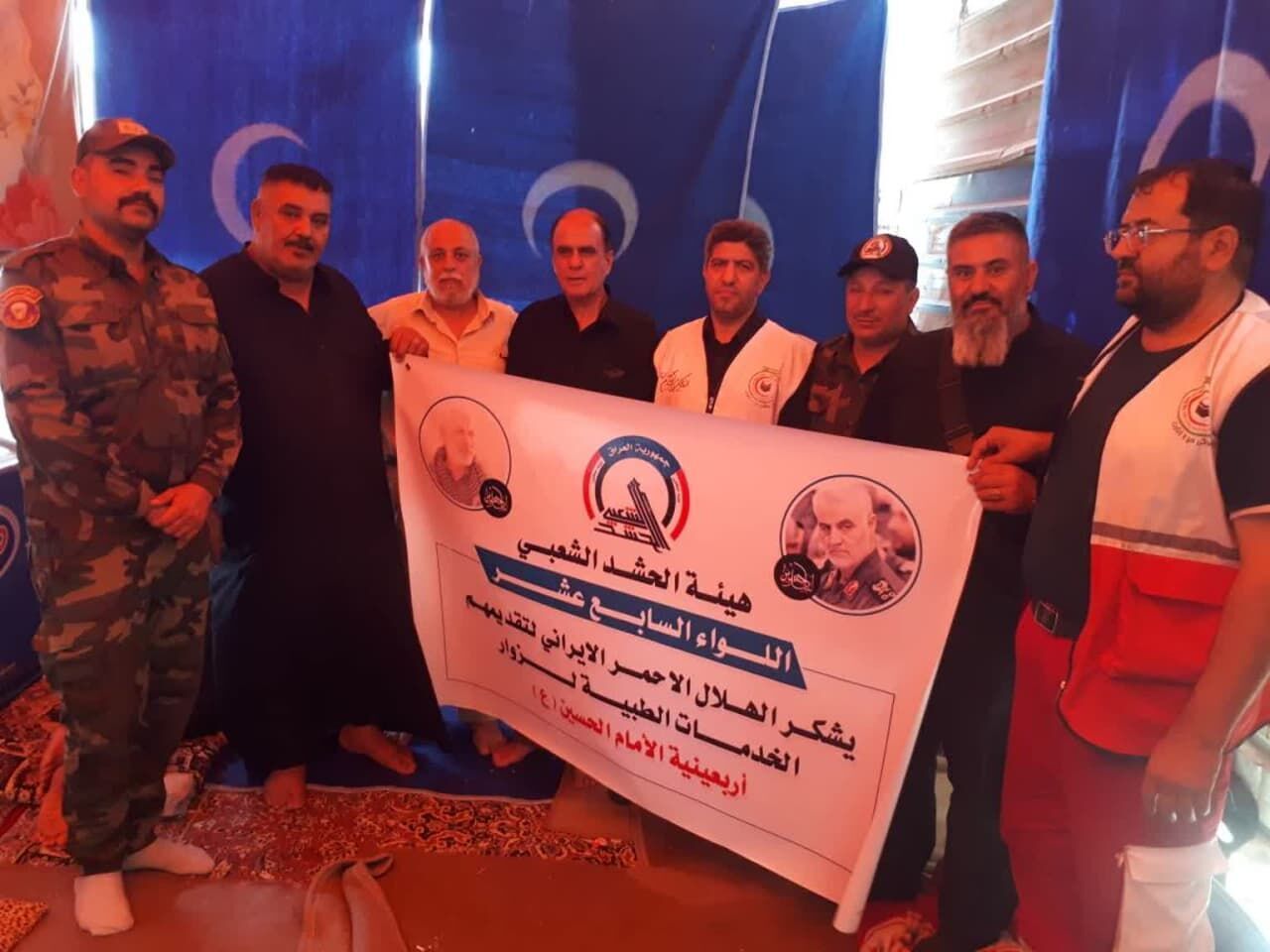 نماینده حشدالشعبی از خدمات درمانی هلال احمر زنجان در عراق قدردانی کرد