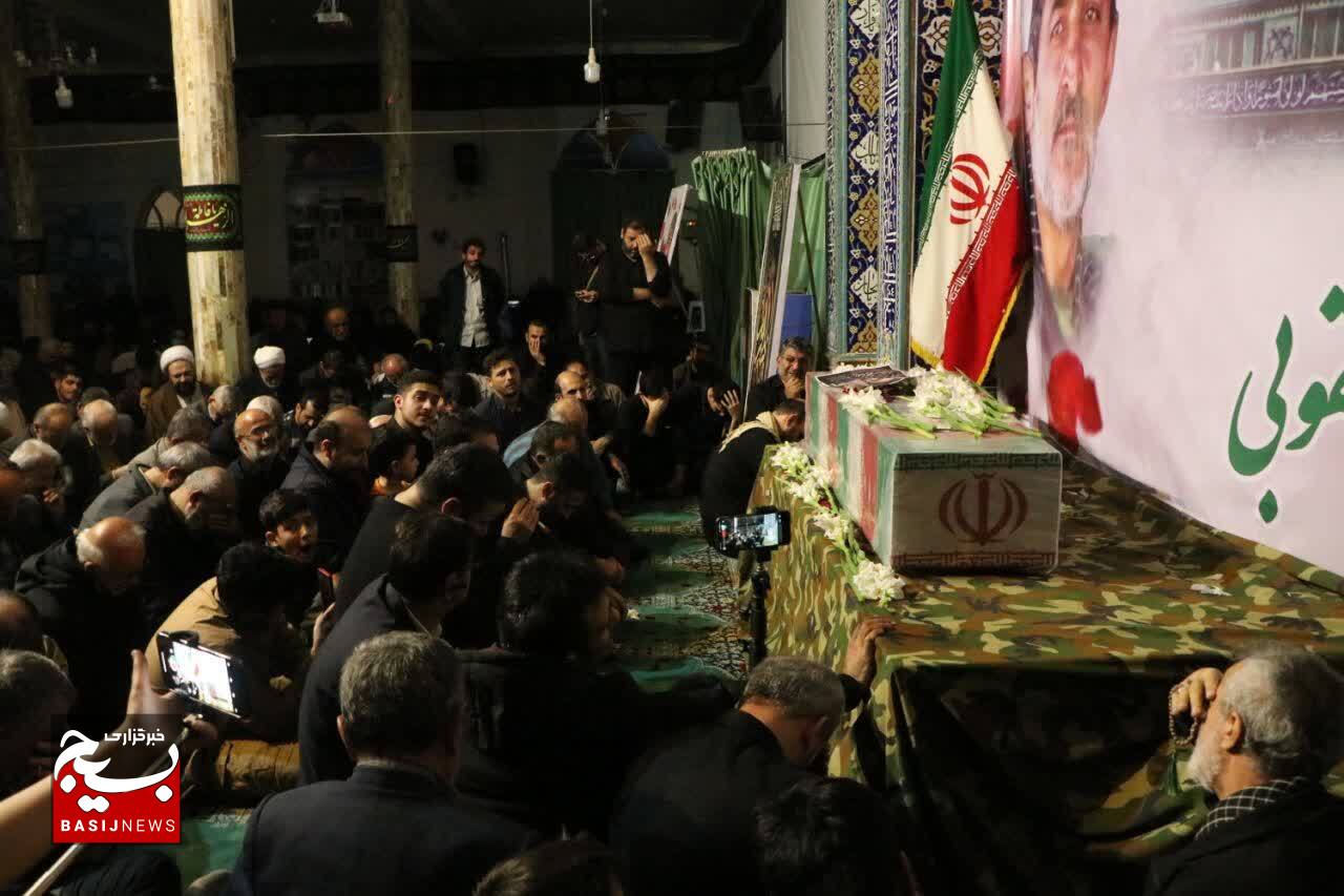 مراسم وداع با شهید تازه تفحص شده مدافع حرم شهید محمدرضا یعقوبی در لنگرود