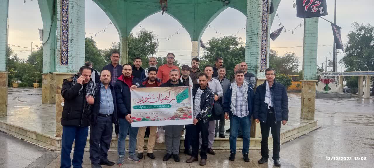 اعزام ۸۰ نفر از جامعه کار و تولید استان زنجان به مناطق عملیاتی جنوب کشور