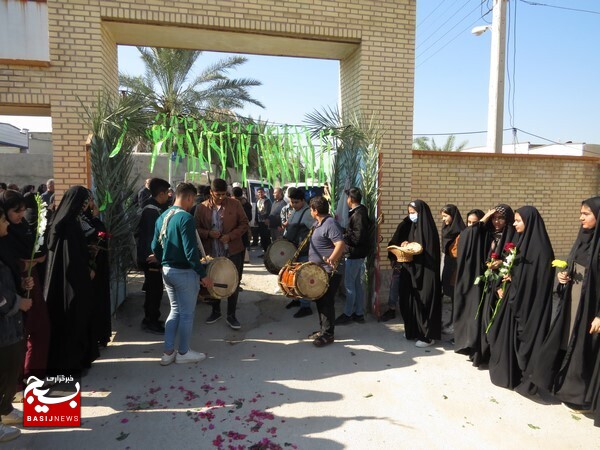 مدرسه دخترانه حضرت خدیجه کبری روستای جائینک میزبان شهید گمنام شد