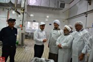 بازدید مسئول نمایندگی ولی فقیه سپاه نینوا از کارخانه شیر پگاه گلستان