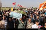 پیکرهای پاک دو شهید گمنام در اردوگاه شهید کلهر اندیمشک به خاک سپرده شد