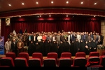 عکس یادگاری خبرنگاران افتخاری بسیج و مسئولین روابط عمومی و تبلیغات رده‌های سپاه استان 