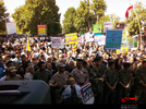 ‍‍ راهپیمایی مردم شهرستان الشتر با حضور مسئولین، بسیجیان، طلاب و عموم مردم 