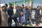 حضور صالحی وزیر فرهنگ و ارشاد اسلامی در مزار شهدا زاهدان