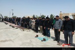 سوگواران حسینی به یاد مظلومیت سرور و سالار شهیدان و ۷۲ شهید کربلا، نماز ظهر عاشورا در زابل اقامه کردند