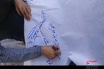 بانوان سراوانی با امضای طومار از مردم مظلوم یمن حمایت کردند