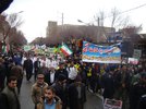 راهپیمایی تماشایی مردم شهرستان لنجان