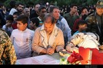 تشییع شهدای گمنام در شهرستان سامان