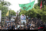 تشییع پیکر شهید مدافع حرم علی آقایی در اردبیل‎