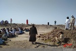 تمرینات بسیجیان برای بازسازی واقعه غدیر خم در شهرستان دلگان
